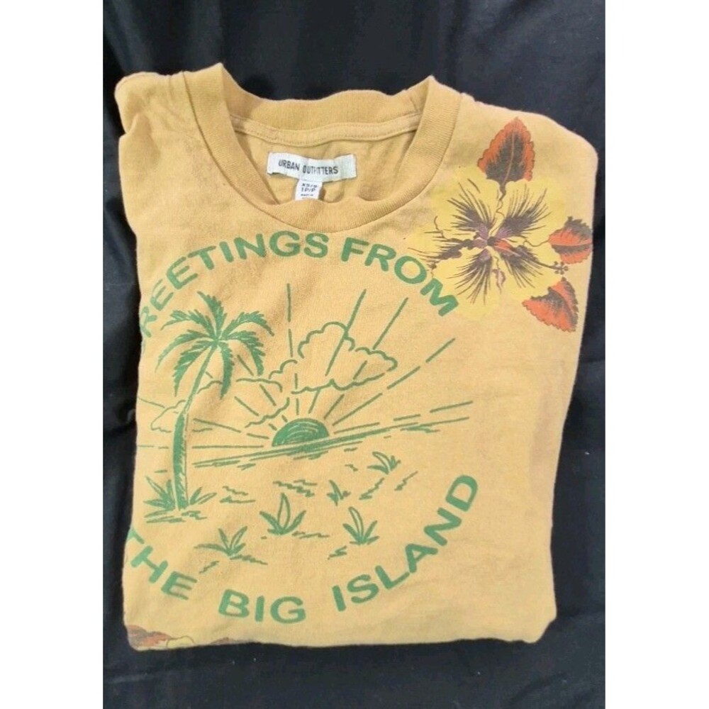 Urban Outfitters Hawaii Big Island Floral Contrast Oversized T Shirt Womens S